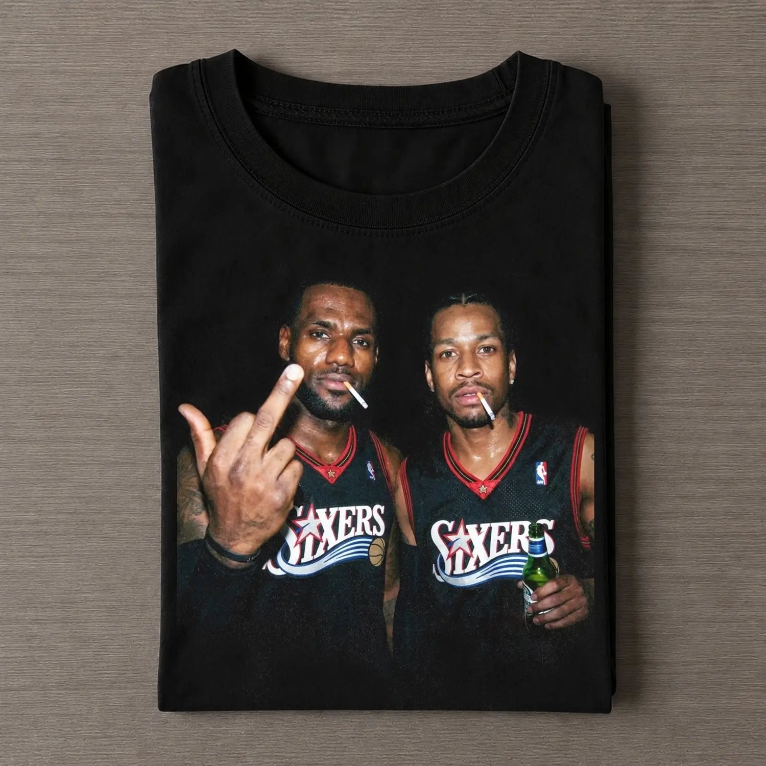 LeBron James & Allen Iverson Funny Tee 3 - FUSEVOGUE
