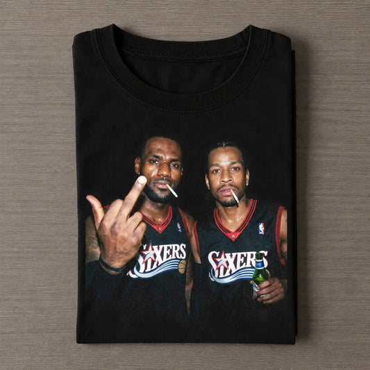 LeBron James & Allen Iverson Funny Tee 3 - FUSEVOGUE