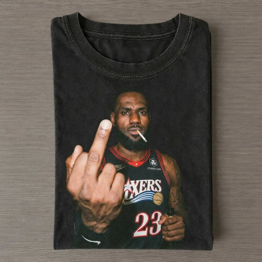 LeBron James Philadelphia 76ers Graphic Tee - FUSEVOGUE