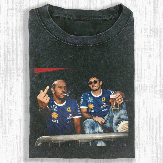Lewis Hamilton ＆ Charles Leclerc Tee - FuseVogue