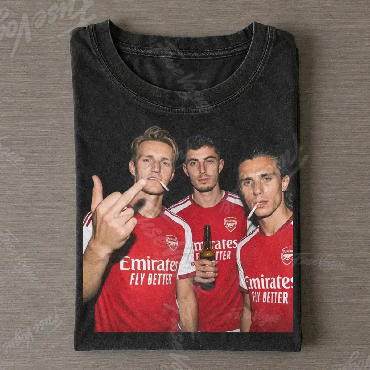 Martin Odegaard & Kai Havertz & Riccardo Calafiori Arsenal Tee - FUSEVOGUE