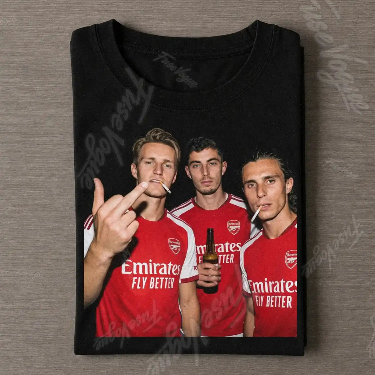 Martin Odegaard & Kai Havertz & Riccardo Calafiori Arsenal Tee - FUSEVOGUE