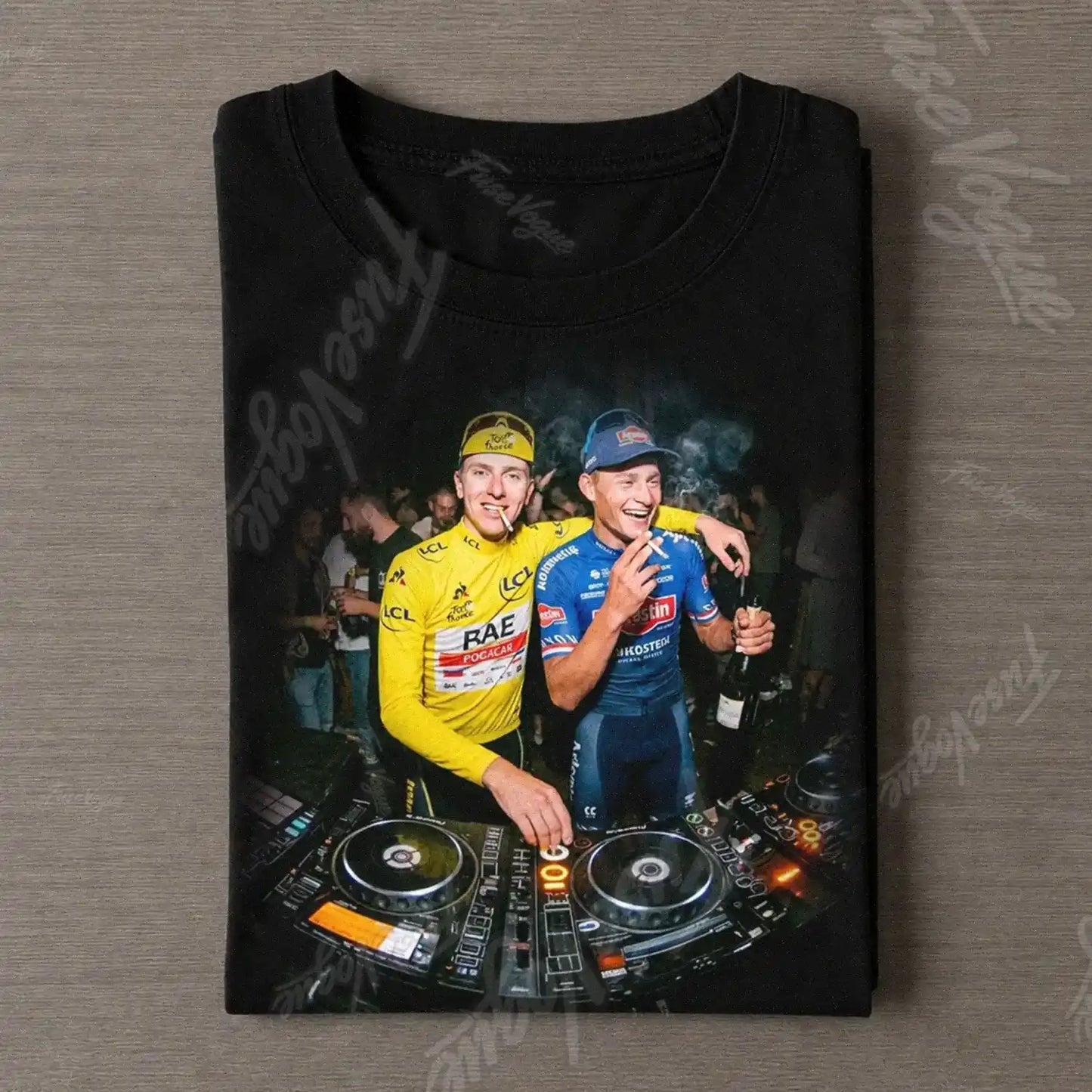 Mathieu van der Poel & Tadej Pogačar Funny 2026 Tee - FUSEVOGUE