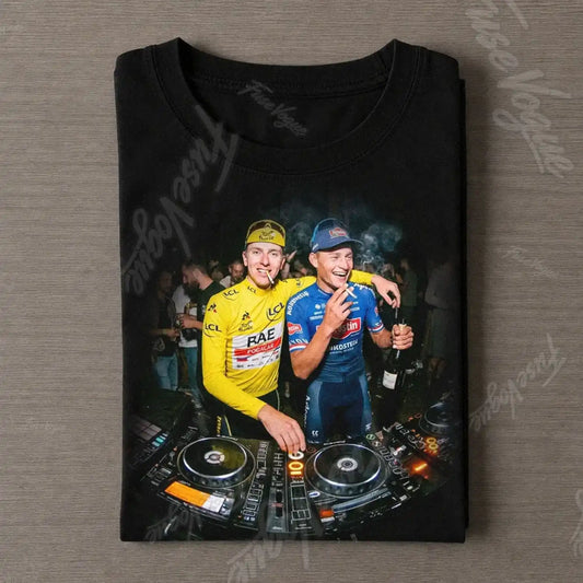 Mathieu van der Poel & Tadej Pogačar Funny 2026 Tee - FUSEVOGUE