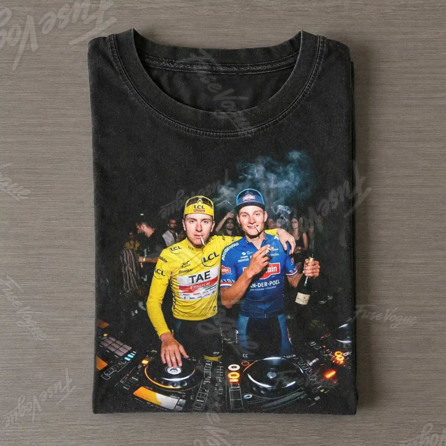 Mathieu van der Poel & Tadej Pogačar Funny 2026 Tee - FUSEVOGUE