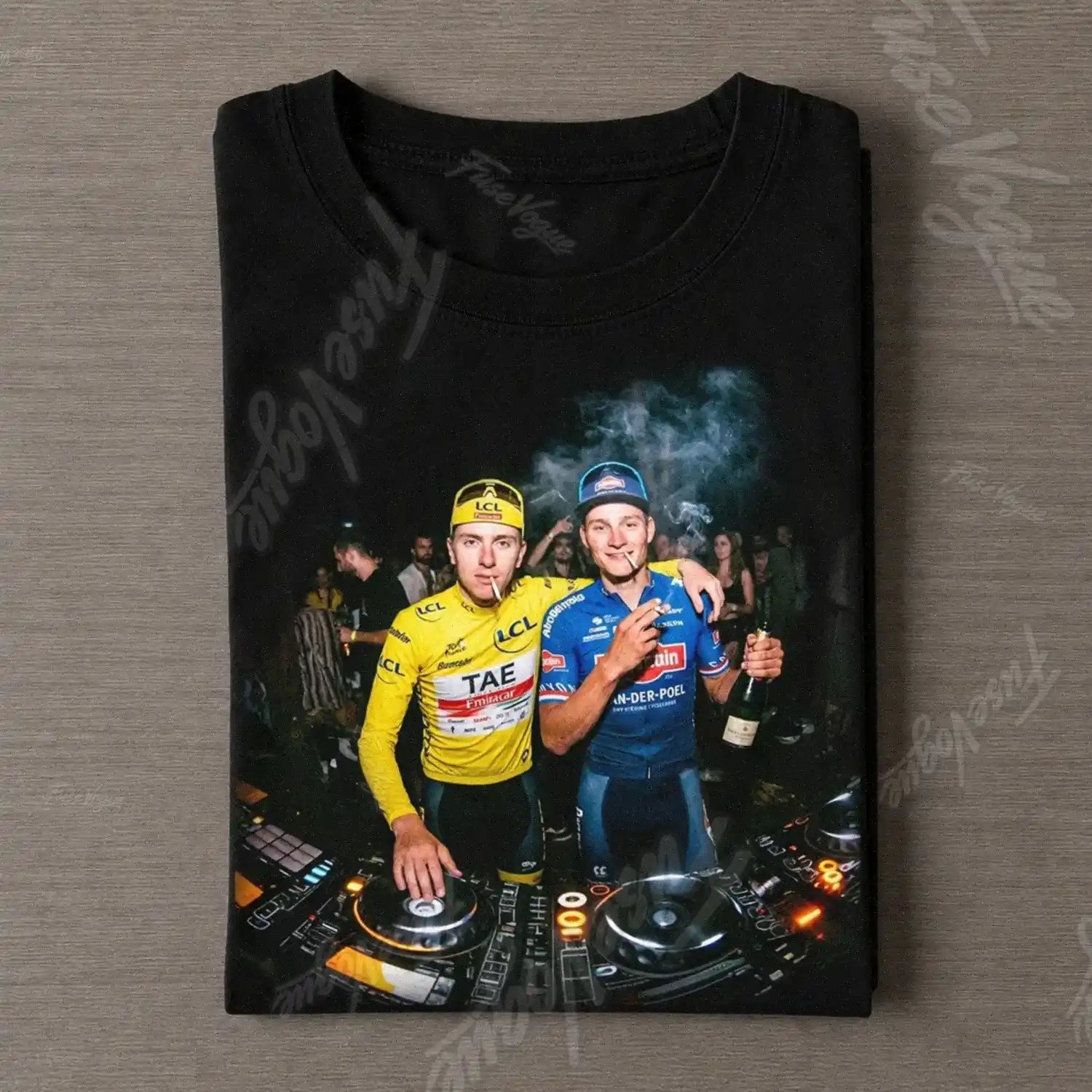 Mathieu van der Poel & Tadej Pogačar Funny 2026 Tee - FUSEVOGUE