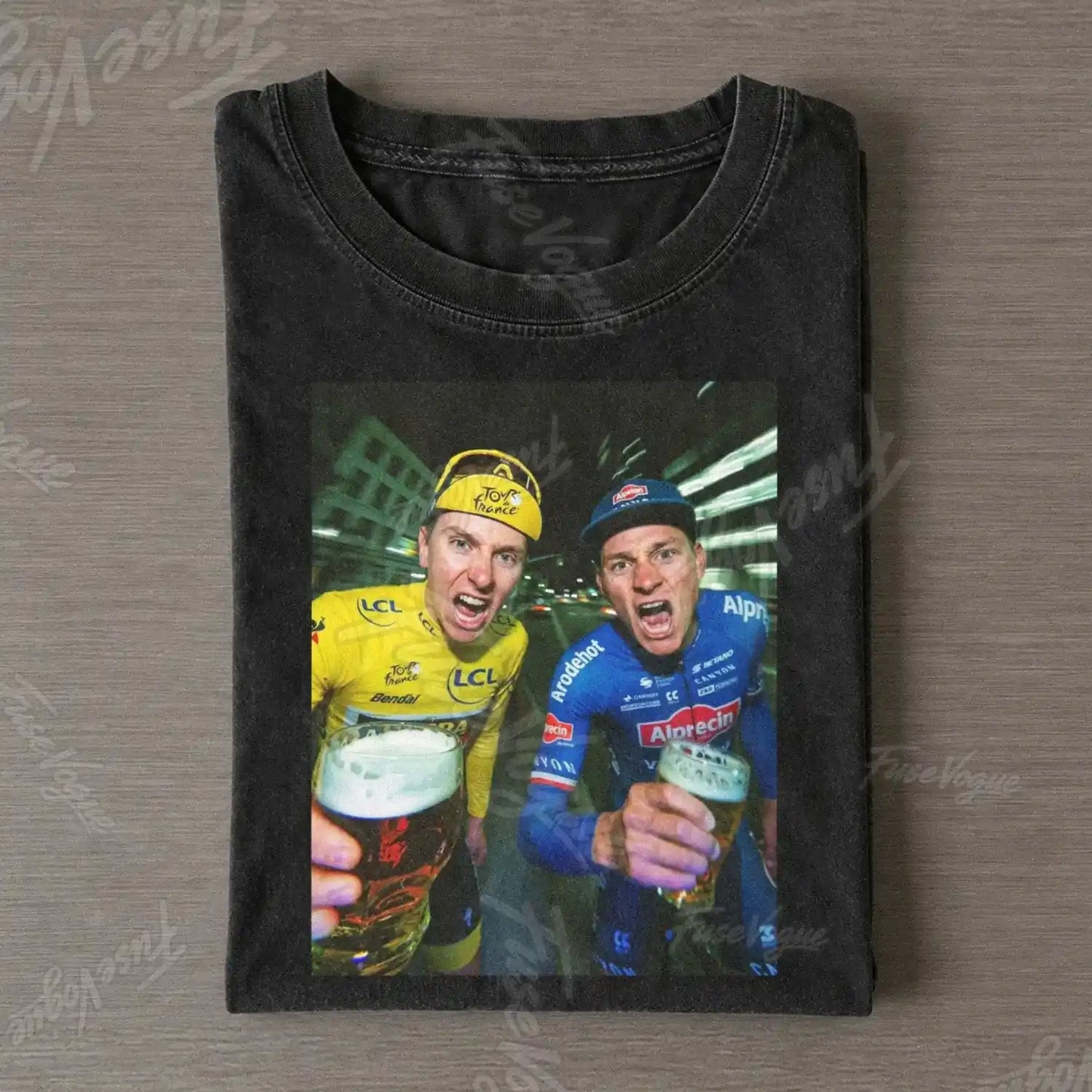 Mathieu van der Poel & Tadej Pogačar Funny 2026 Tee - FUSEVOGUE