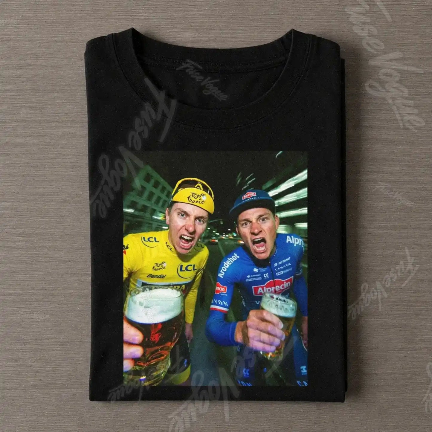 Mathieu van der Poel & Tadej Pogačar Funny 2026 Tee - FUSEVOGUE