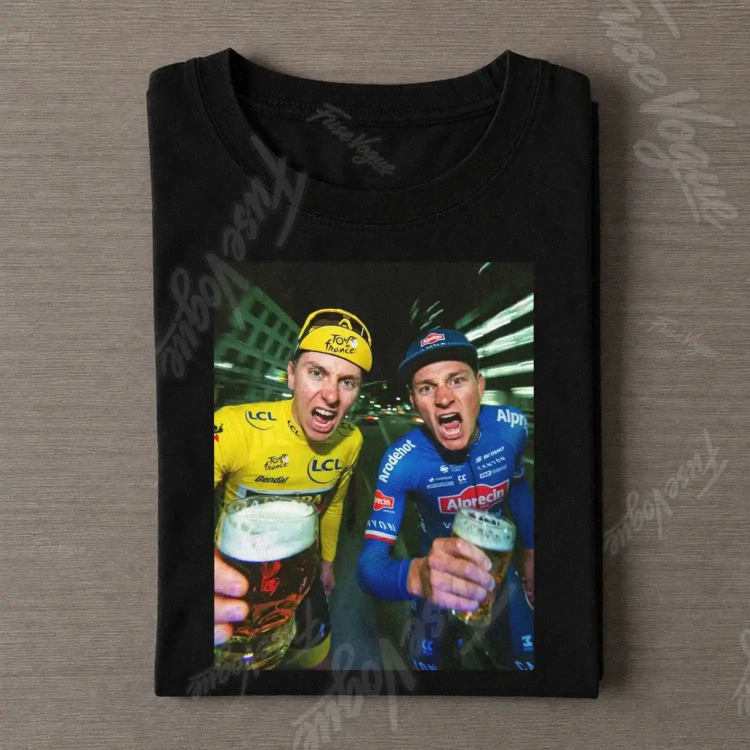 Mathieu van der Poel & Tadej Pogačar Funny 2026 Tee - FUSEVOGUE
