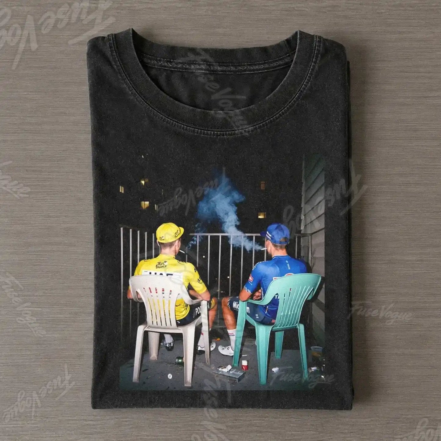 Mathieu van der Poel & Tadej Pogačar Funny 2026 Tee - FUSEVOGUE