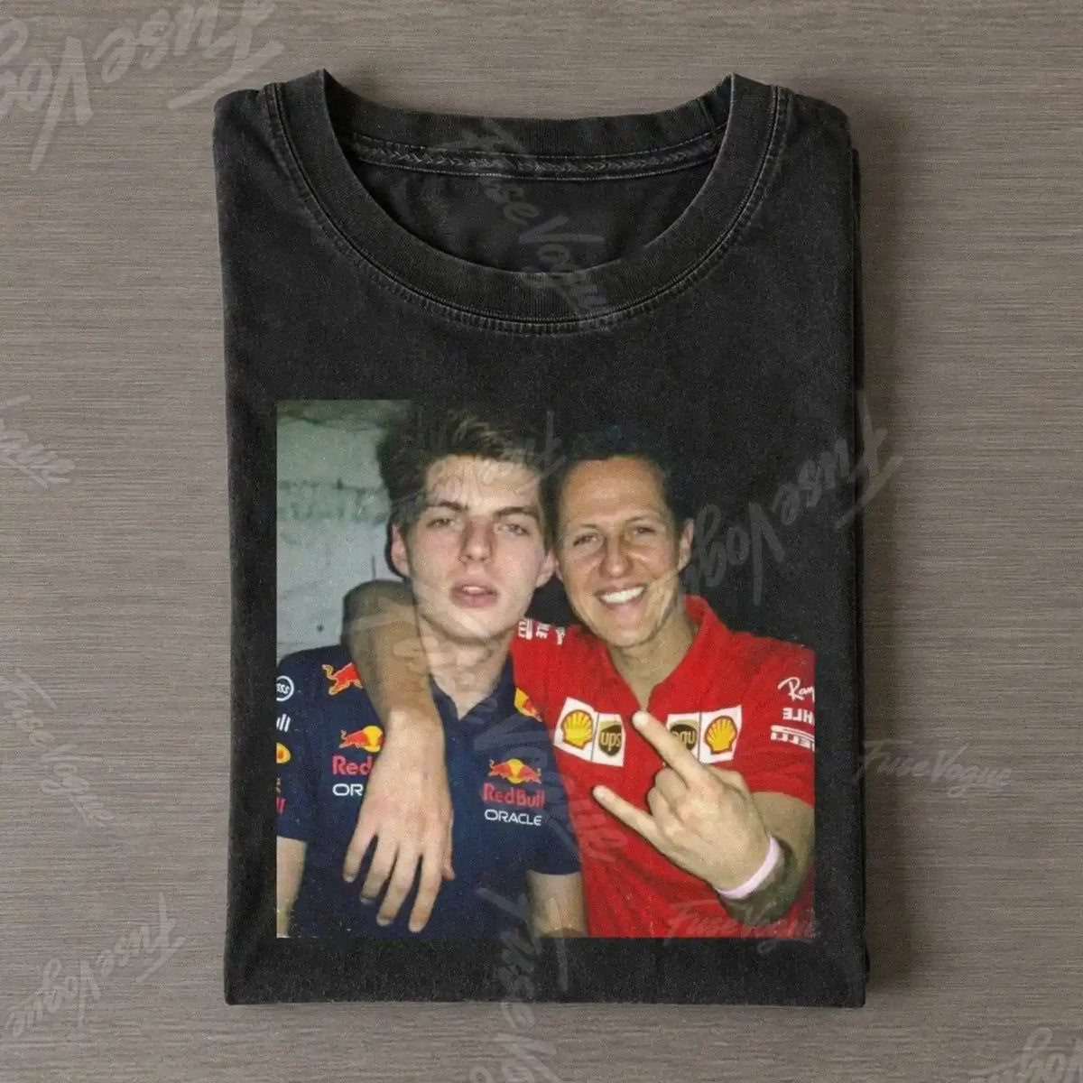 Max Verstappen & Michael Schumacher F1 Racing T-shirt [336e8872] - FUSEVOGUE