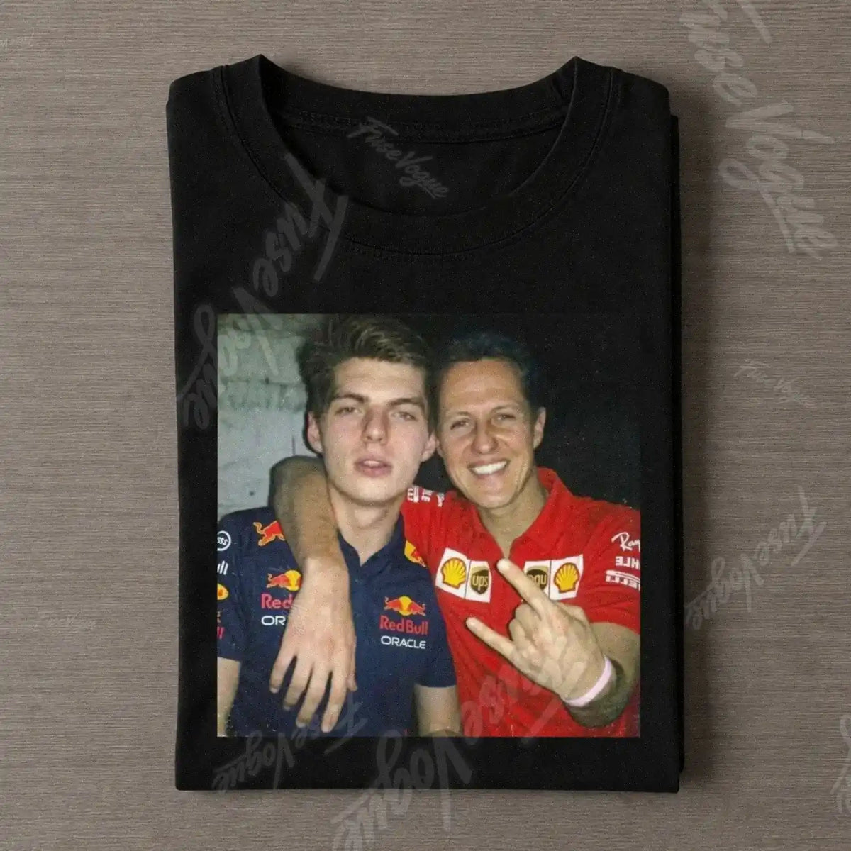 Max Verstappen & Michael Schumacher F1 Racing T-shirt [336e8872] - FUSEVOGUE