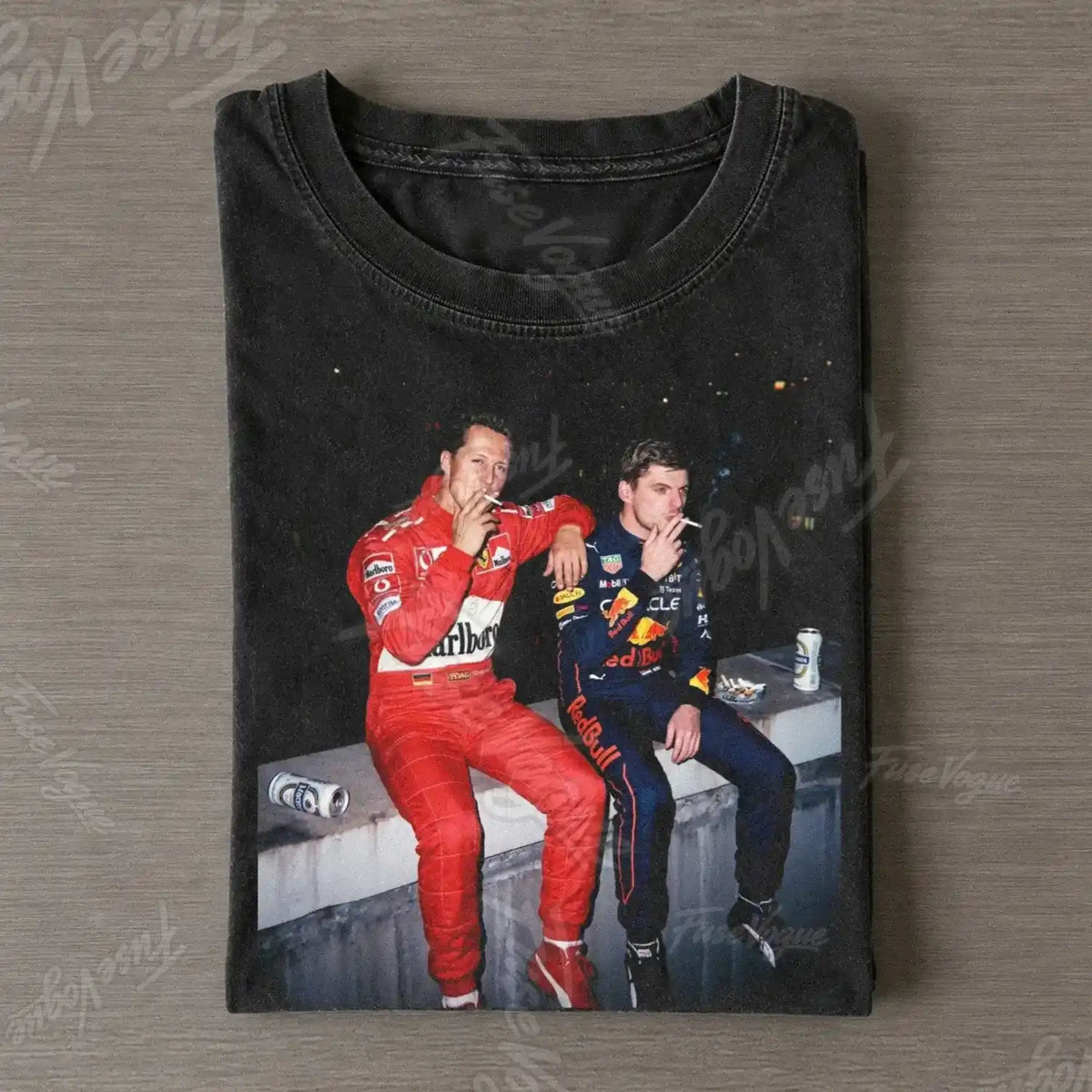 Max Verstappen & Michael Schumacher F1 Racing T-shirt [c8c3048c] - FUSEVOGUE