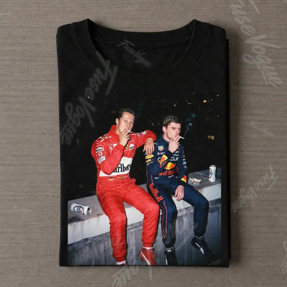 Max Verstappen & Michael Schumacher F1 Racing T-shirt [c8c3048c] - FUSEVOGUE