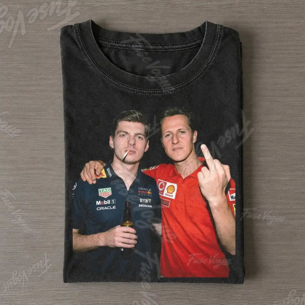 Max Verstappen & Michael Schumacher F1 Racing T-shirt - FUSEVOGUE