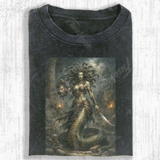 MEDUSA BATTLE FURY T-SHIRT - FUSEVOGUE