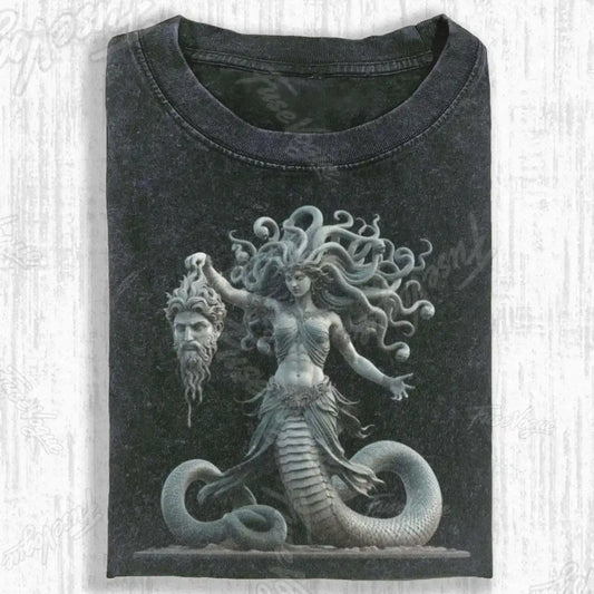 MEDUSA MARBLE STATUE T-SHIRT - FUSEVOGUE