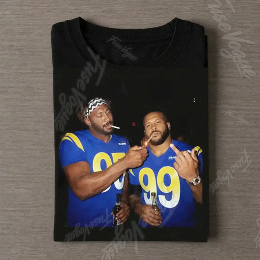 MG & AD LA Rams Football T-shirt - FUSEVOGUE