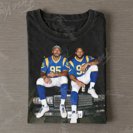 MG & AD LA Rams Football T-shirt - FUSEVOGUE