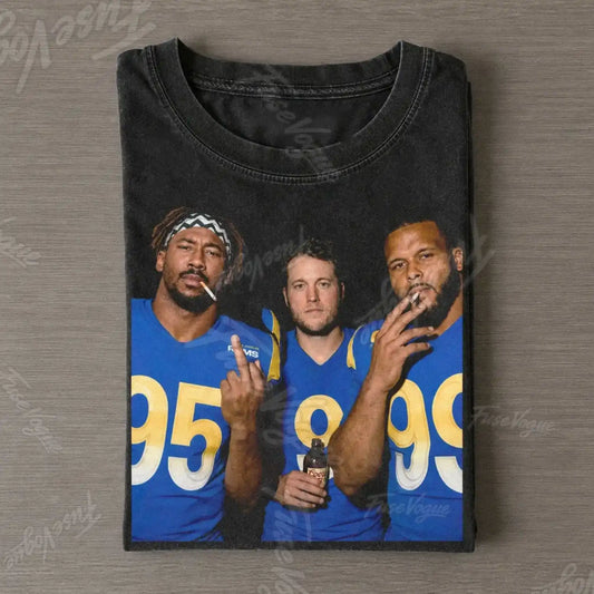 MG & AD & MS LA Rams Football T-shirt - FUSEVOGUE