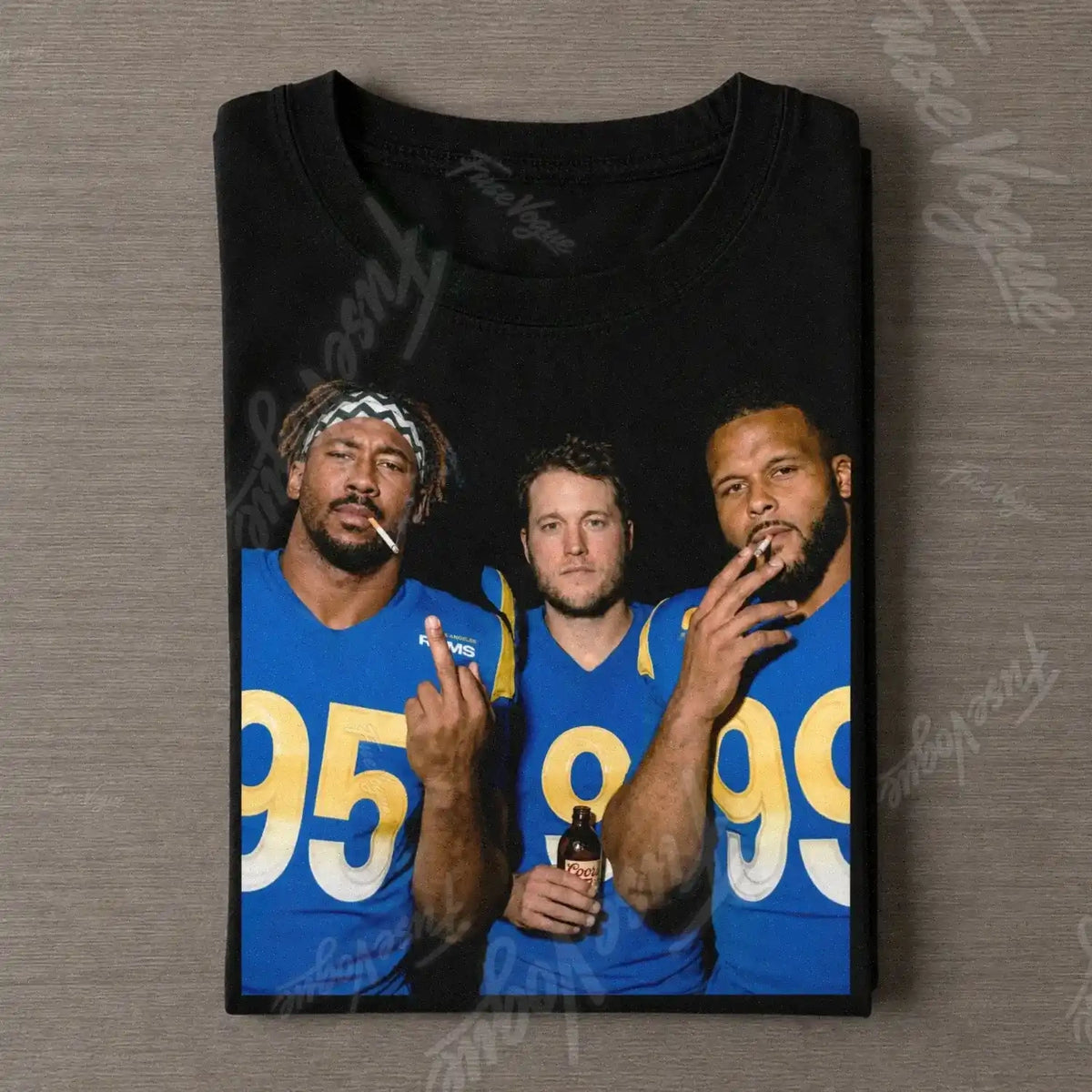 MG & AD & MS LA Rams Football T-shirt - FUSEVOGUE