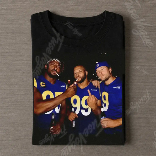 MG & AD & MS LA Rams Football T-shirt - FUSEVOGUE