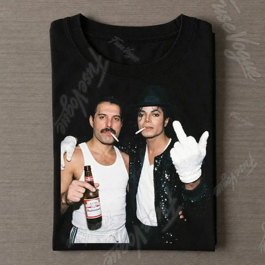 Michael Jackson & Freddie Mercury Tee - FUSEVOGUE
