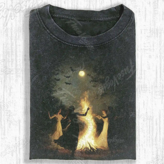 MOONLIT BONFIRE DANCE T-SHIRT - FUSEVOGUE