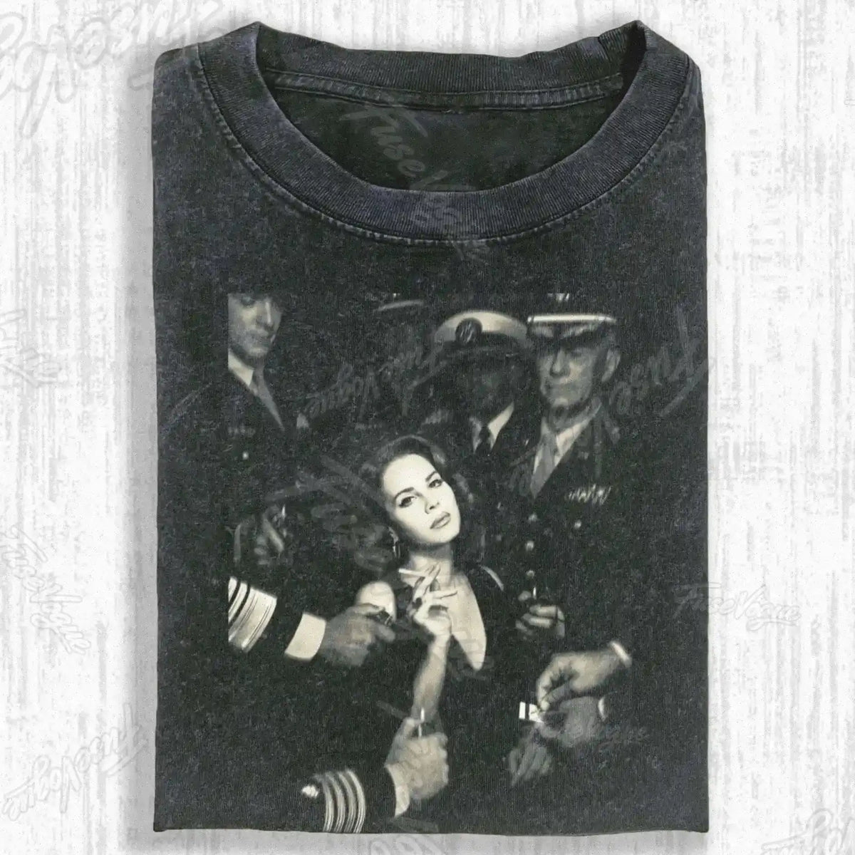 OLD‑TIME OFFICER CREW T-SHIRT - FUSEVOGUE