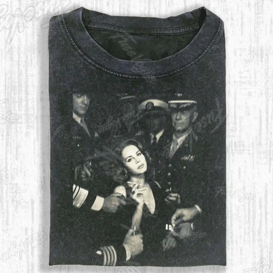 OLD‑TIME OFFICER CREW T-SHIRT - FUSEVOGUE