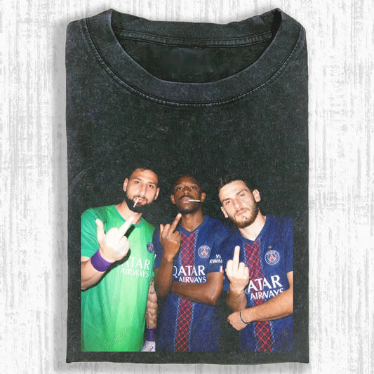 Ousmane Dembélé ＆ Khvicha Kvaratskhelia ＆ Gianluigi Donnarumma Tee - FuseVogue