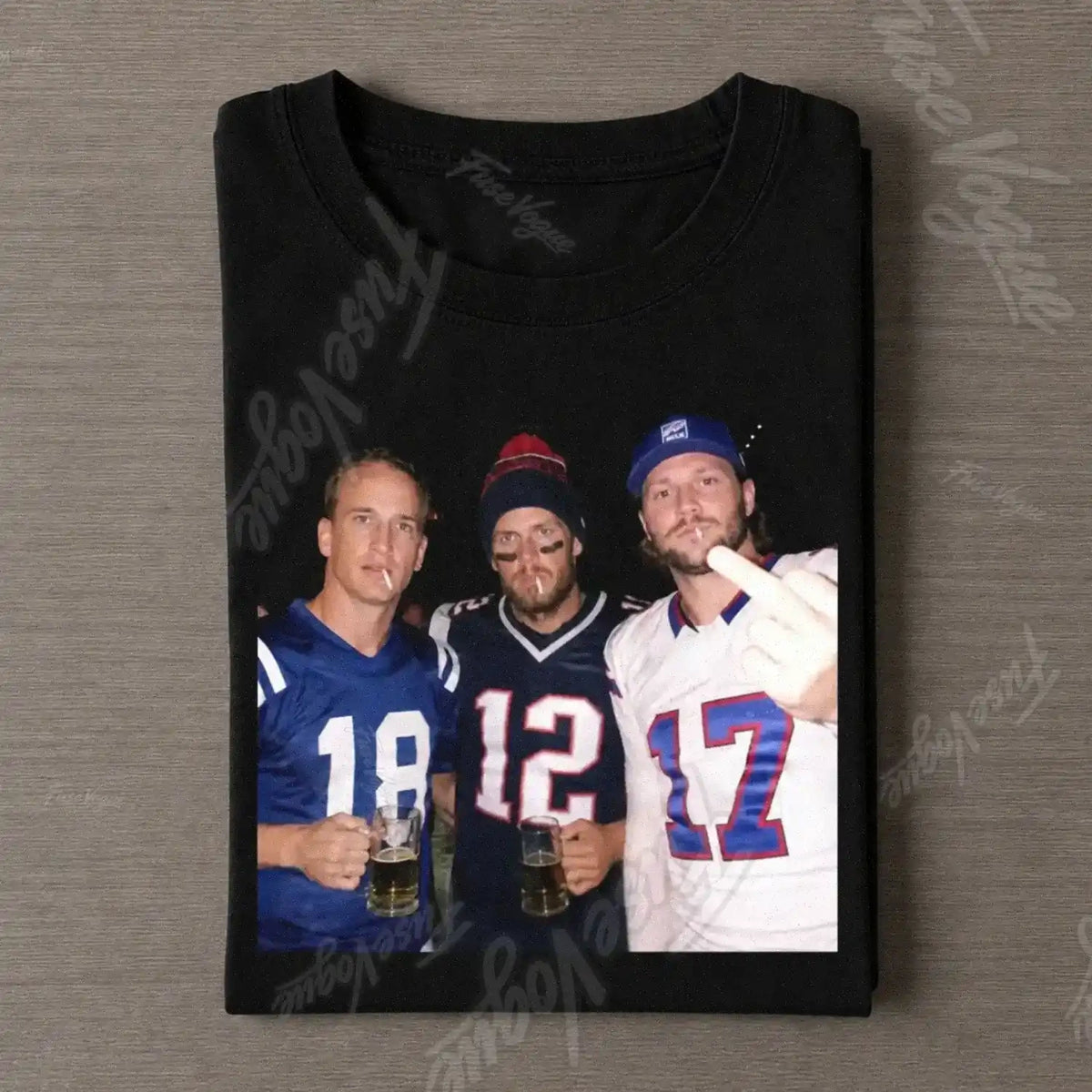 Peyton Manning & Tom Brady & Josh Allen NFL T-shirt - FUSEVOGUE