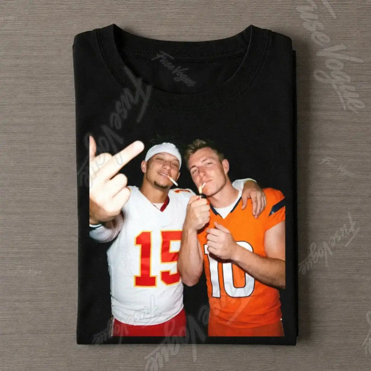 PM15 Chiefs & BN10 Broncos  Football Tee [838096cc] - FUSEVOGUE