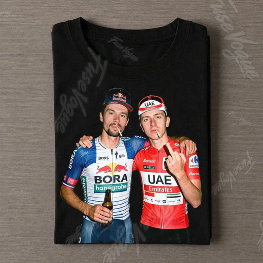 Primož Roglič & Tadej Pogačar La Vuelta a España T-shirt - FUSEVOGUE