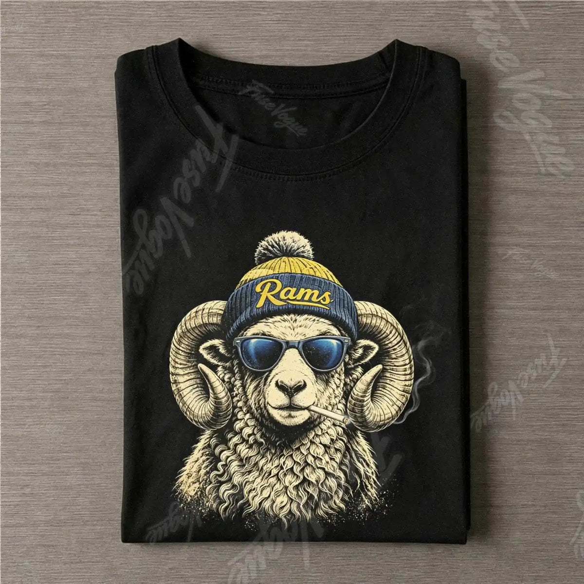 Rams Beanie Football T-shirt - FUSEVOGUE