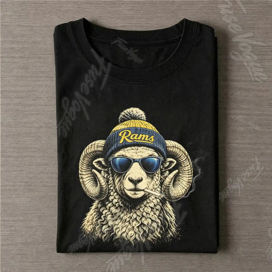 Rams Beanie Football T-shirt - FUSEVOGUE