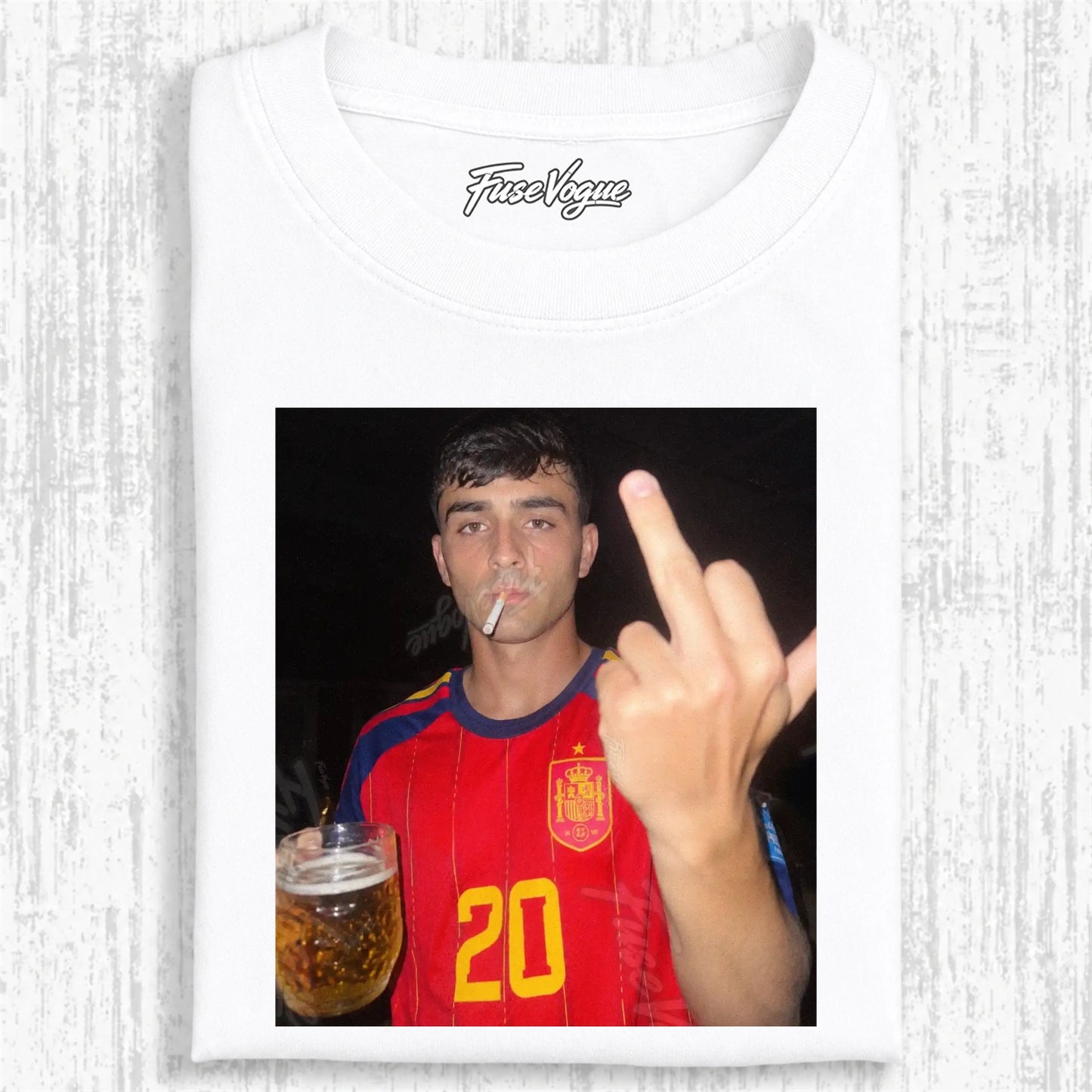 Spain Soccer Style Tee 2 - FUSEVOGUE