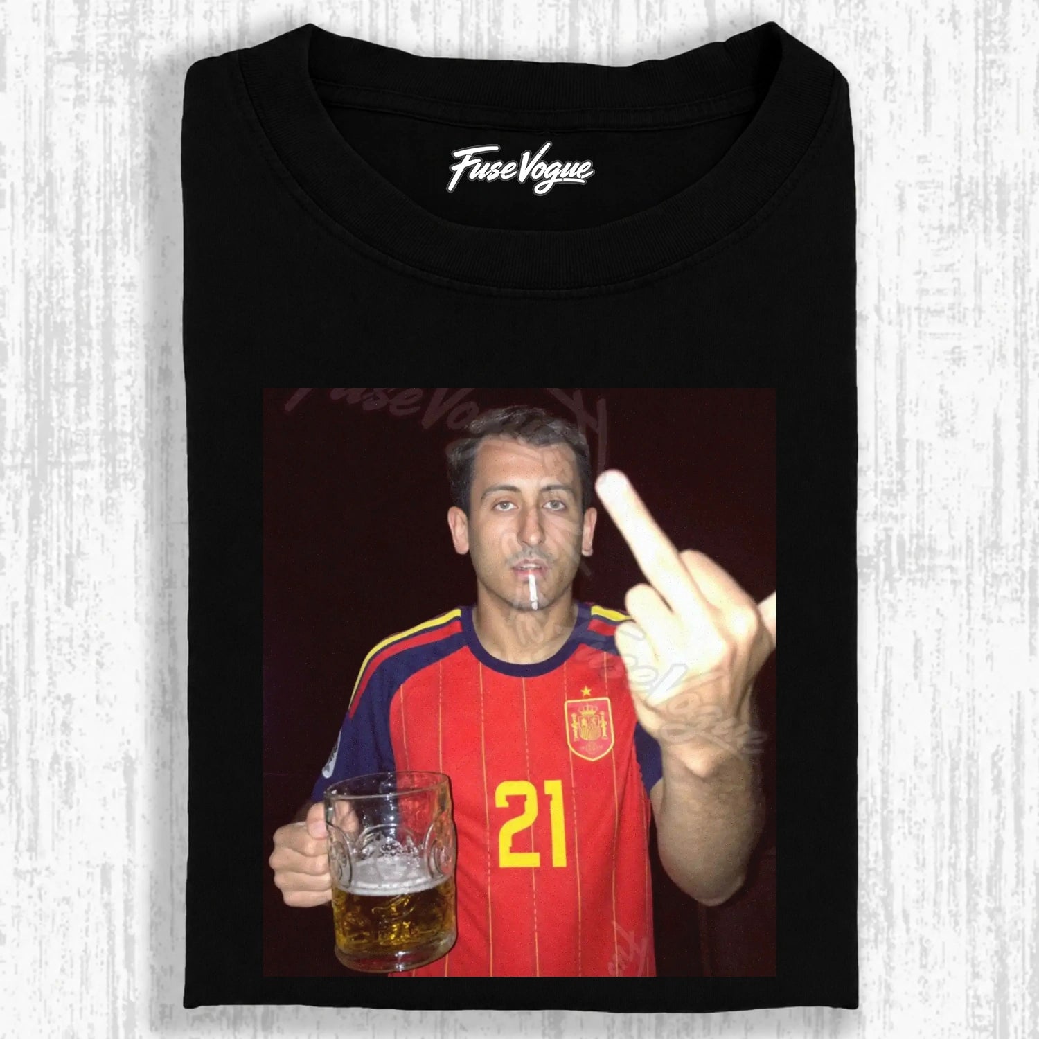 Spain Soccer Style Tee 7 - FUSEVOGUE