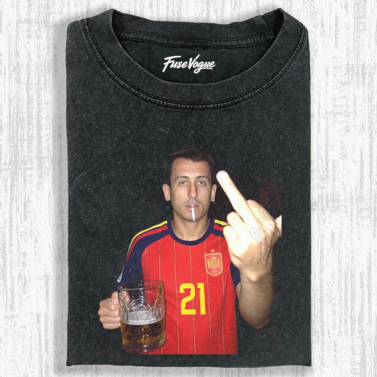 Spain Soccer Style Tee 7 - FUSEVOGUE