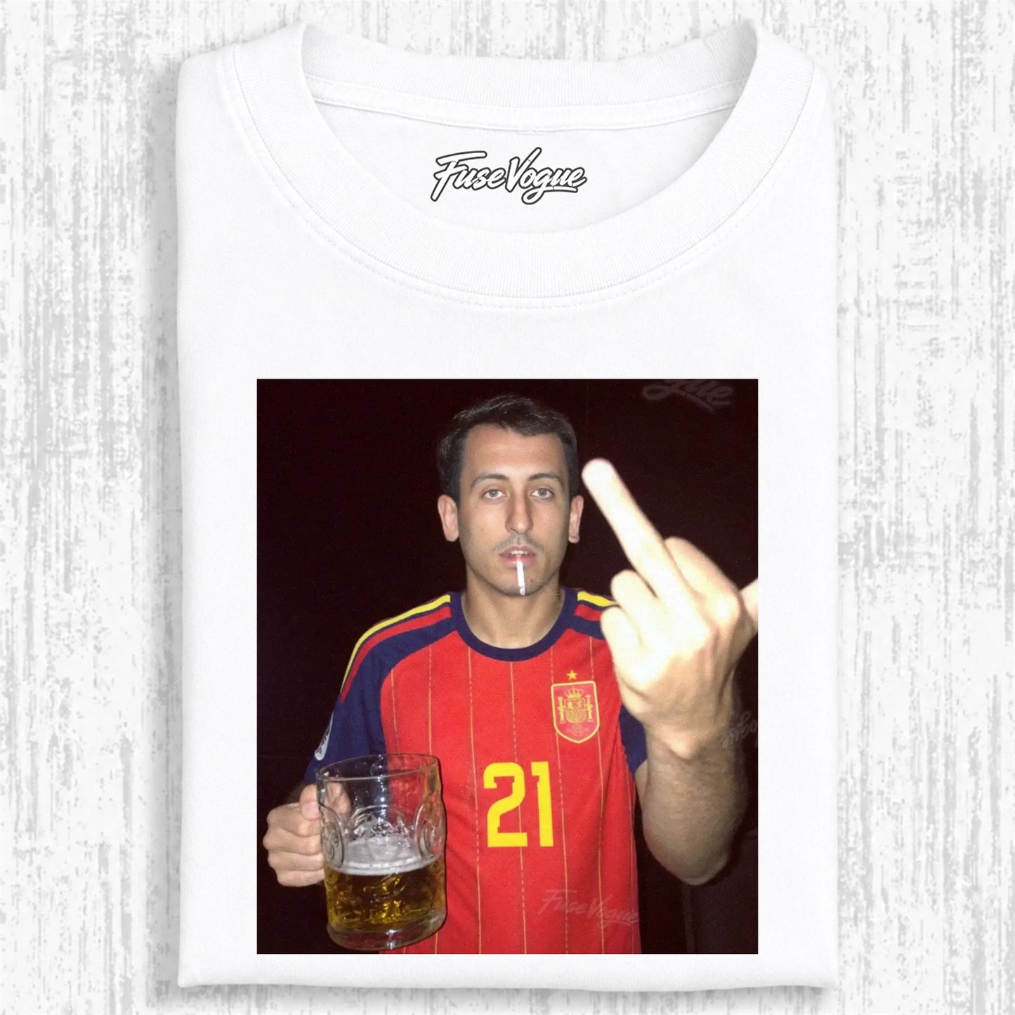 Spain Soccer Style Tee 7 - FUSEVOGUE