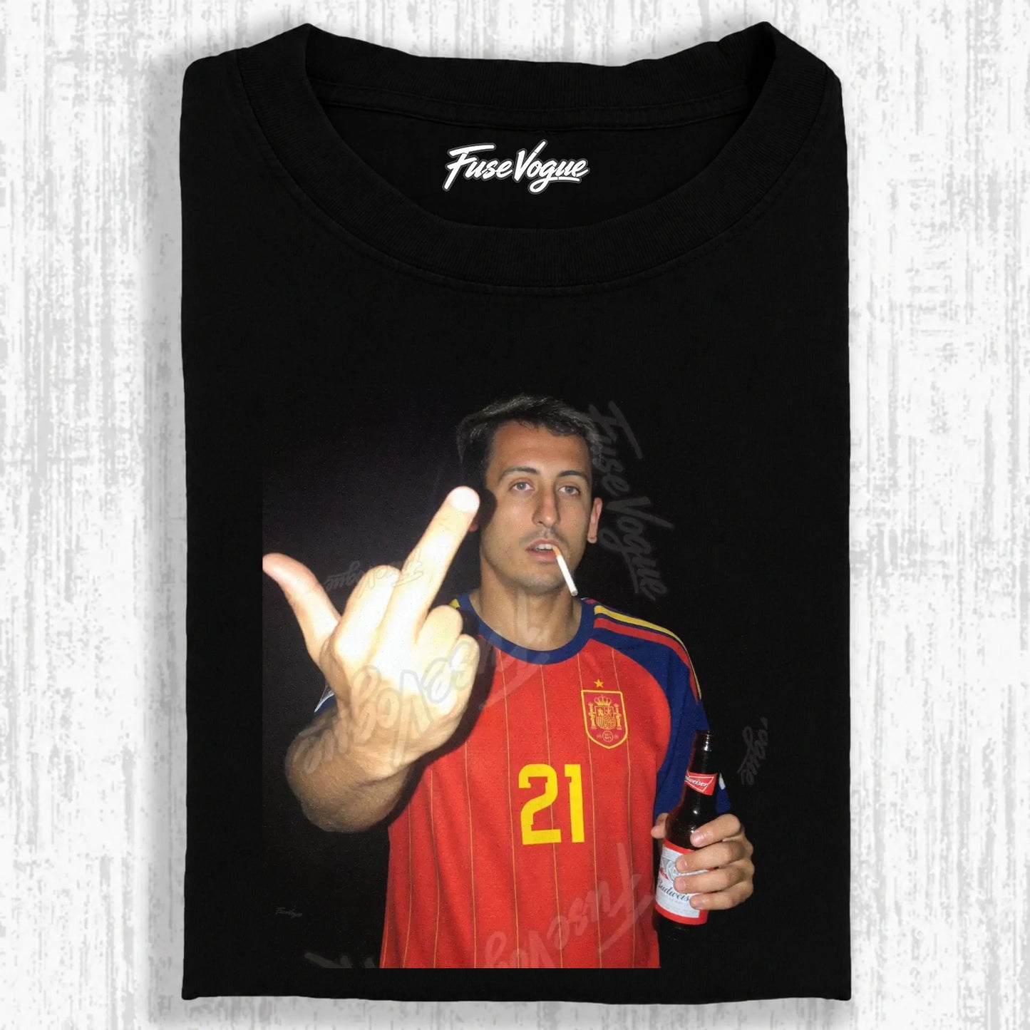 Spain Soccer Style Tee 8 - FUSEVOGUE