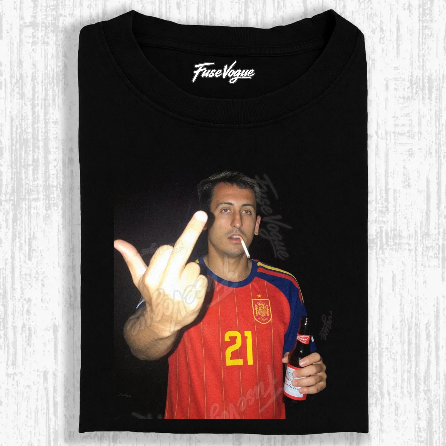 Spain Soccer Style Tee 8 - FUSEVOGUE
