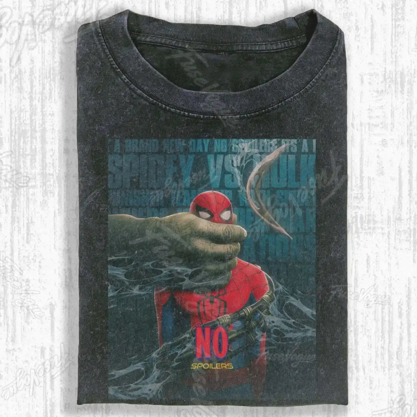SPIDER SHADOW HERO GRAPHIC T-SHIRT - FUSEVOGUE