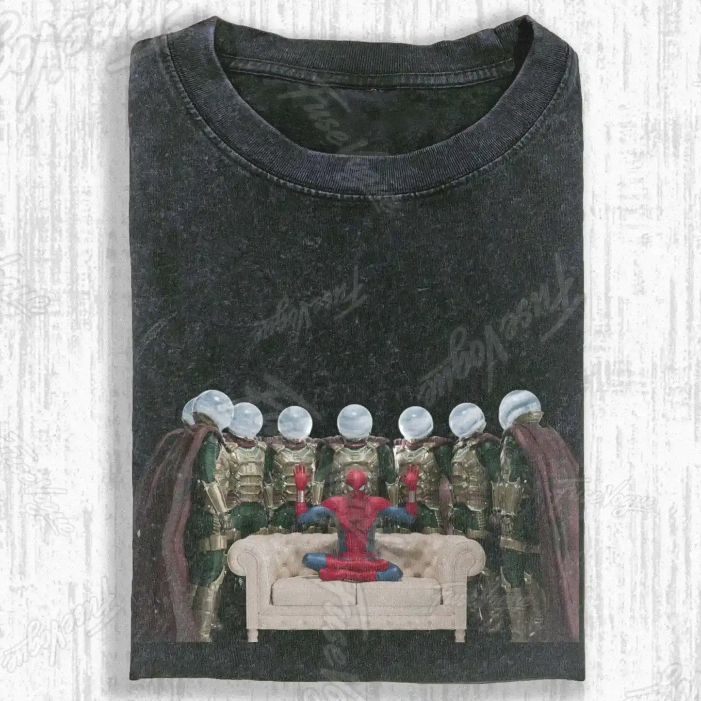 SPIDER SHADOW HERO GRAPHIC T-SHIRT - FUSEVOGUE