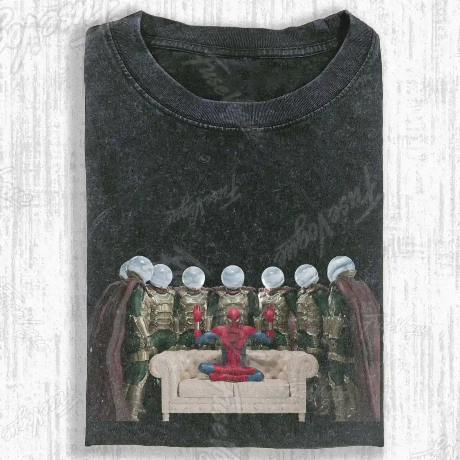 SPIDER SHADOW HERO GRAPHIC T-SHIRT - FUSEVOGUE