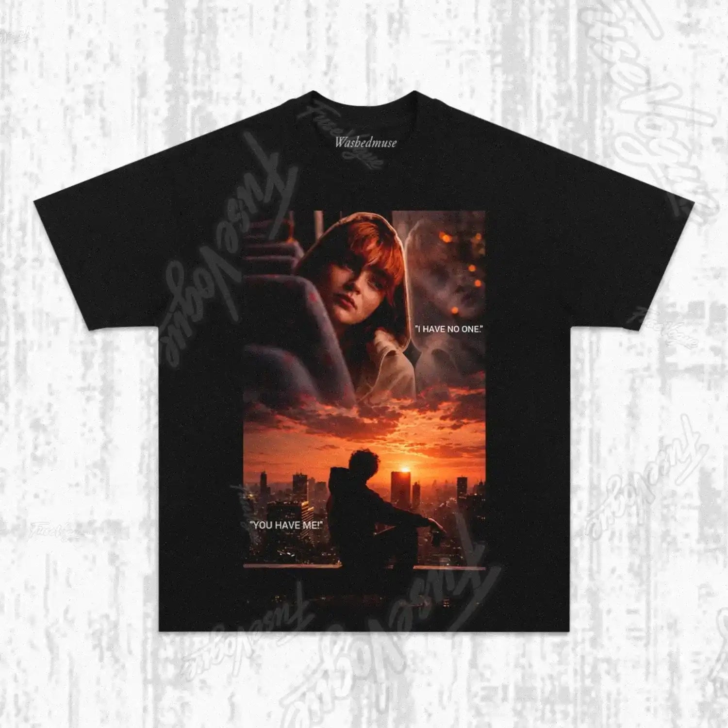 SPIDER SHADOW HERO GRAPHIC T-SHIRT - FUSEVOGUE