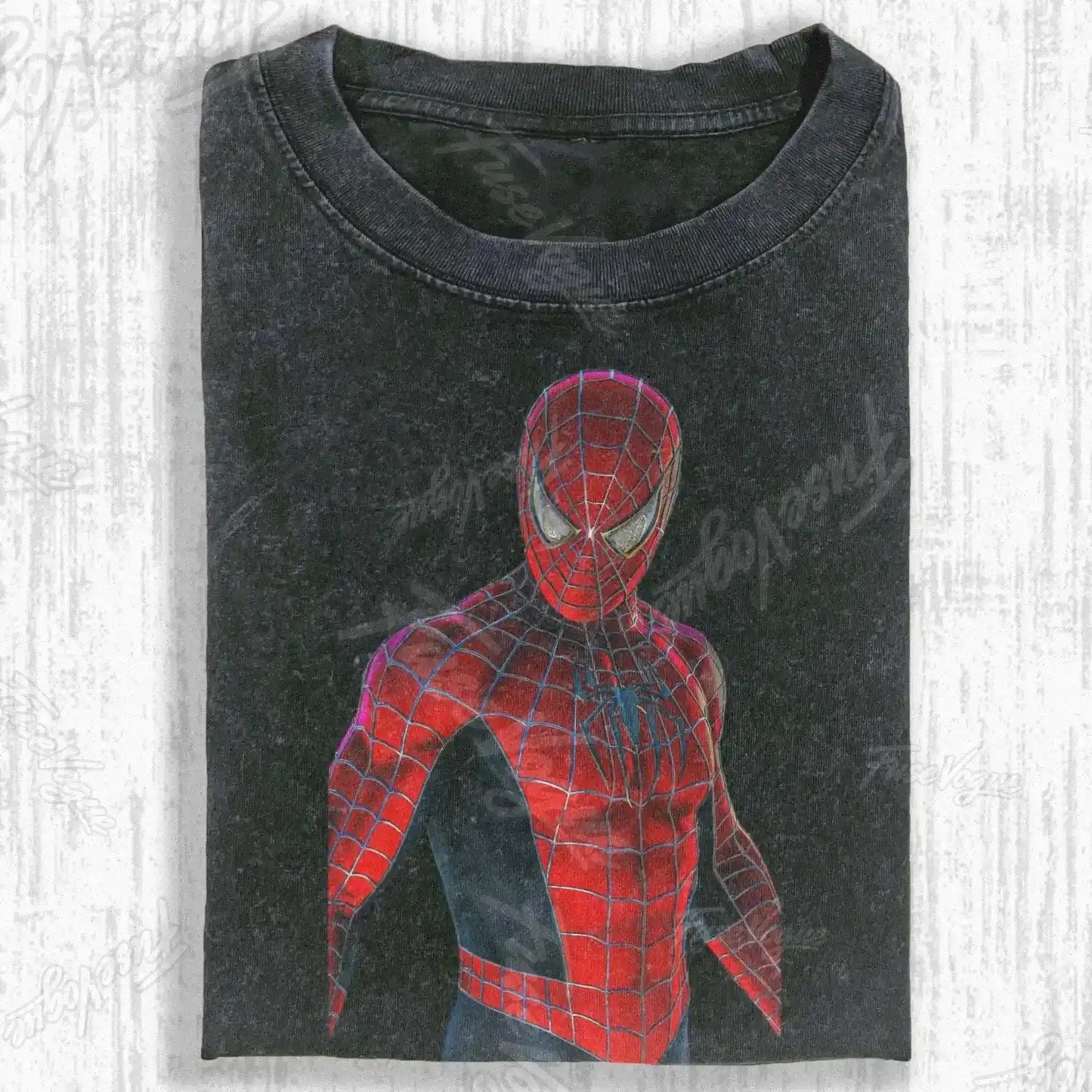 SPIDER SHADOW HERO GRAPHIC T-SHIRT - FUSEVOGUE