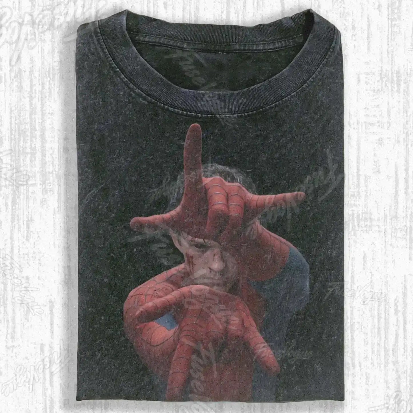 SPIDER SHADOW HERO GRAPHIC T-SHIRT - FUSEVOGUE