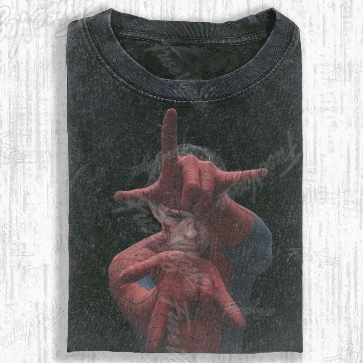 SPIDER SHADOW HERO GRAPHIC T-SHIRT - FUSEVOGUE