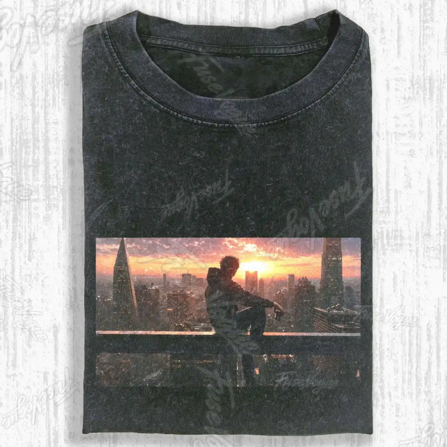SPIDER SHADOW HERO GRAPHIC T-SHIRT - FUSEVOGUE